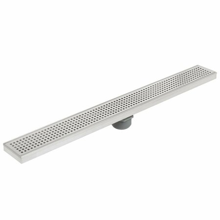 KD BUFE 36 in. Pattern Grate Linear Shower Drain, Stainless Steel KD3246832